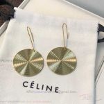 AAA Fake Celine Silver Disk Earrings